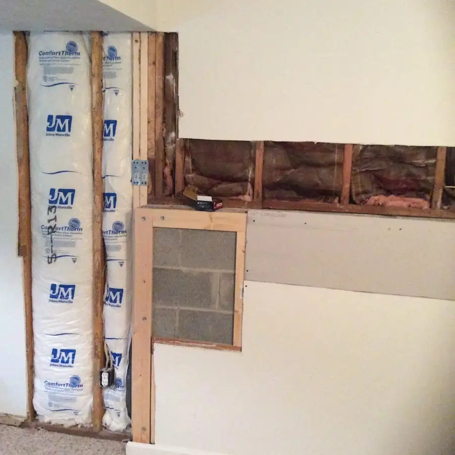 Wall insulation replacement during Structural Drying in Lyndon